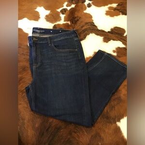 Chico’s Dark Blue Boyfriend Ankle Jeans